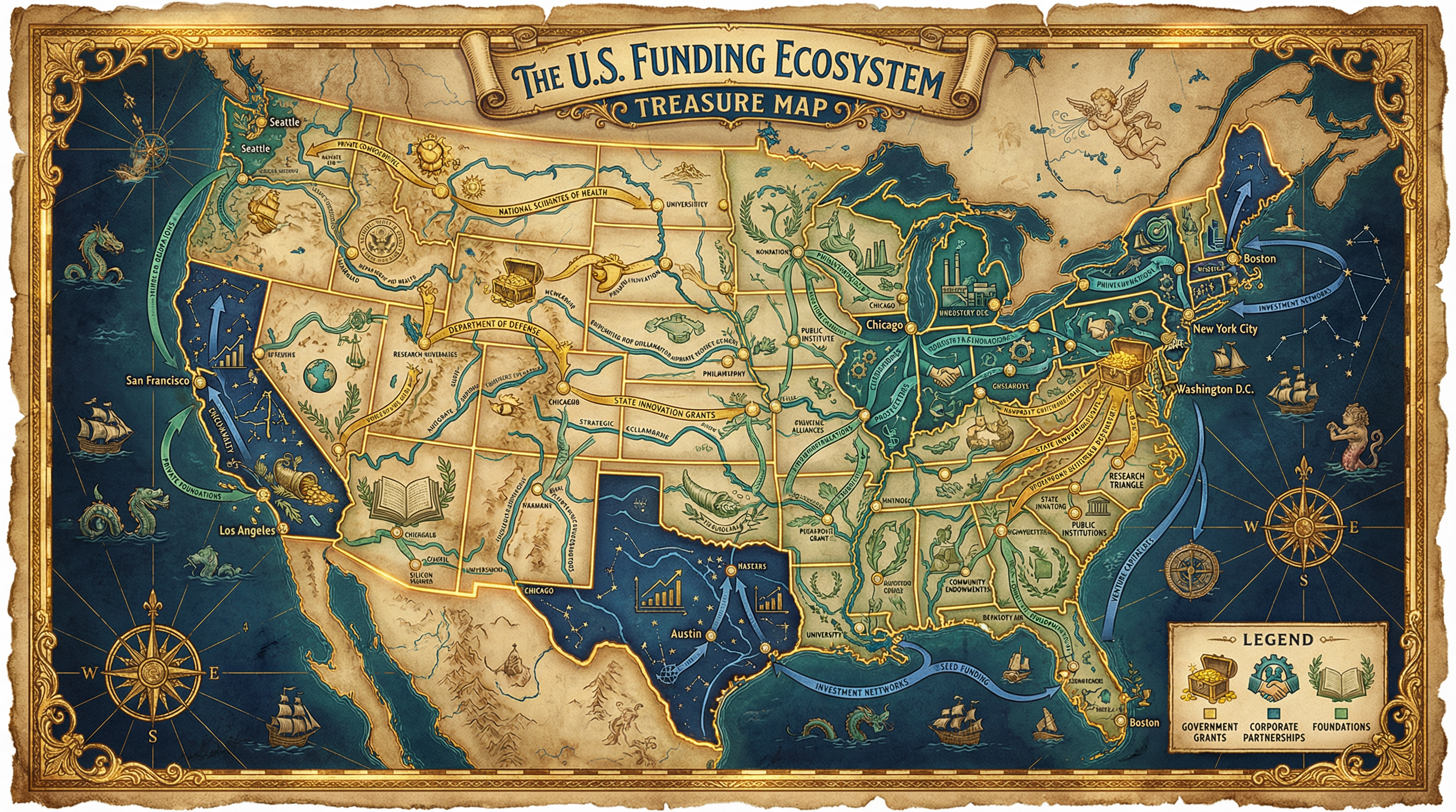 U.S. Funding Ecosystem - Treasure Map